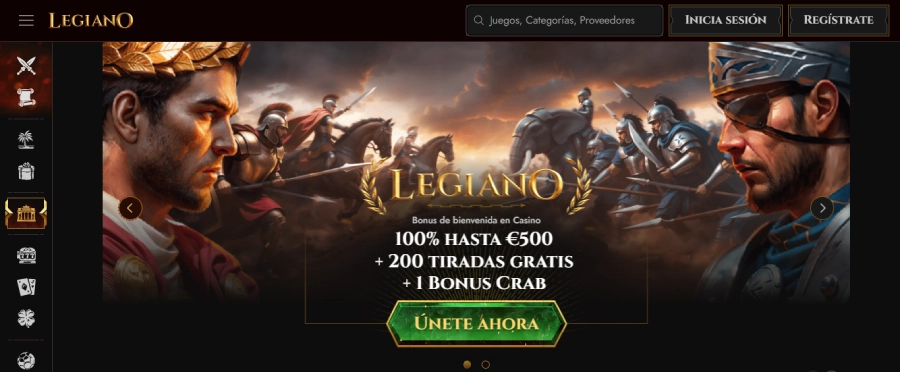 Bono de bienvenida de Legiano Casino