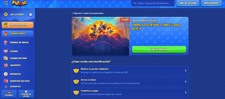 Captura de pantalla Pistolo nuevo casino