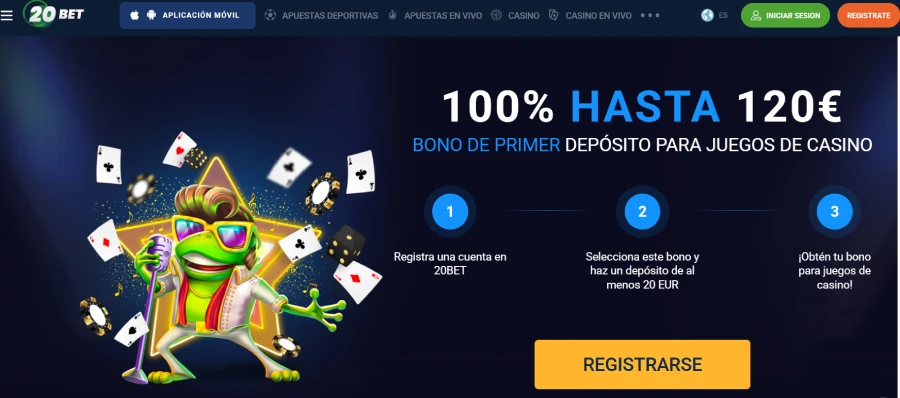 100 giros gratis en 20bet