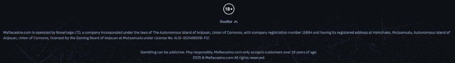 Verificación de la licencia del casino