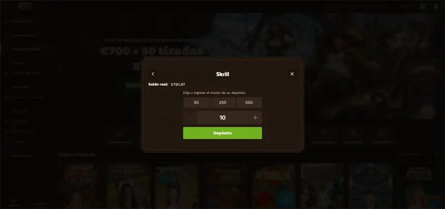 depositar con skrill