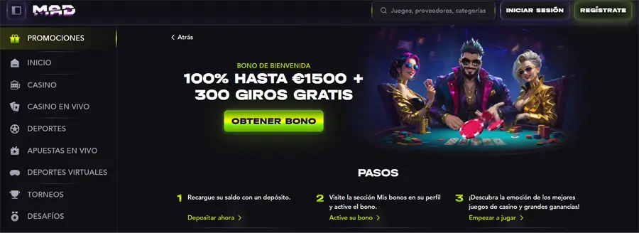 mejores casino online españa mad casino