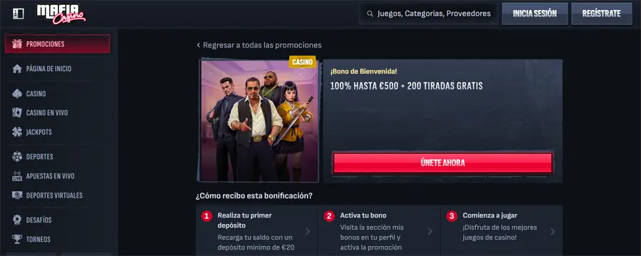 mejores casino online españa mafia casino