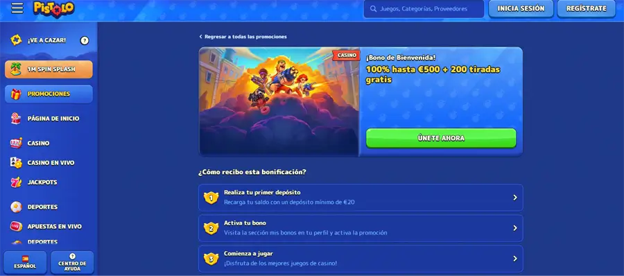 mejores casino online españa pistolo
