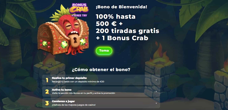 Bono de bienvenida wazamba