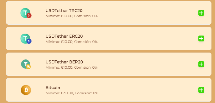 Criptomonedas en casino con depósito mínimo de 1 euro