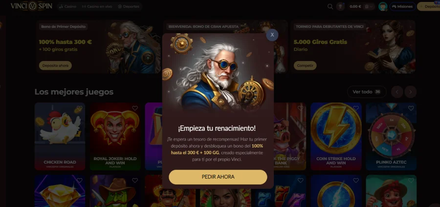 Registrar en VinciSpin paso 3