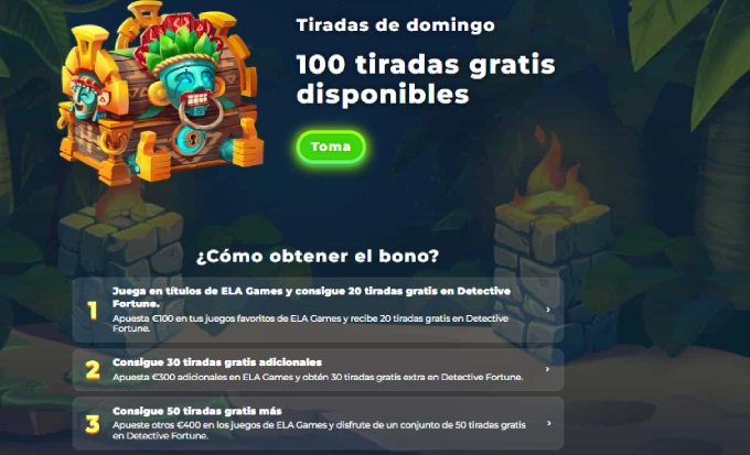 tiradas gratis con depósito mínimo de 10€