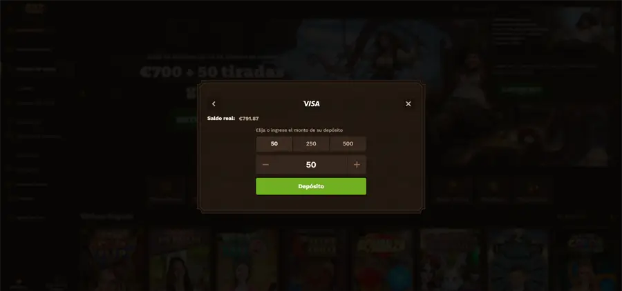 depositar visa