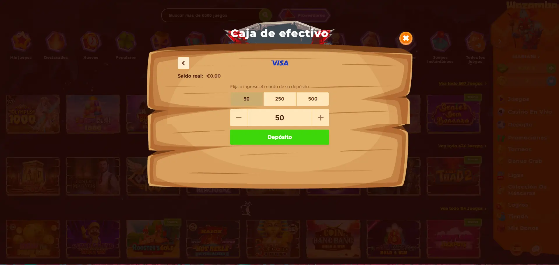 paso 3 realiza tu primer depósito