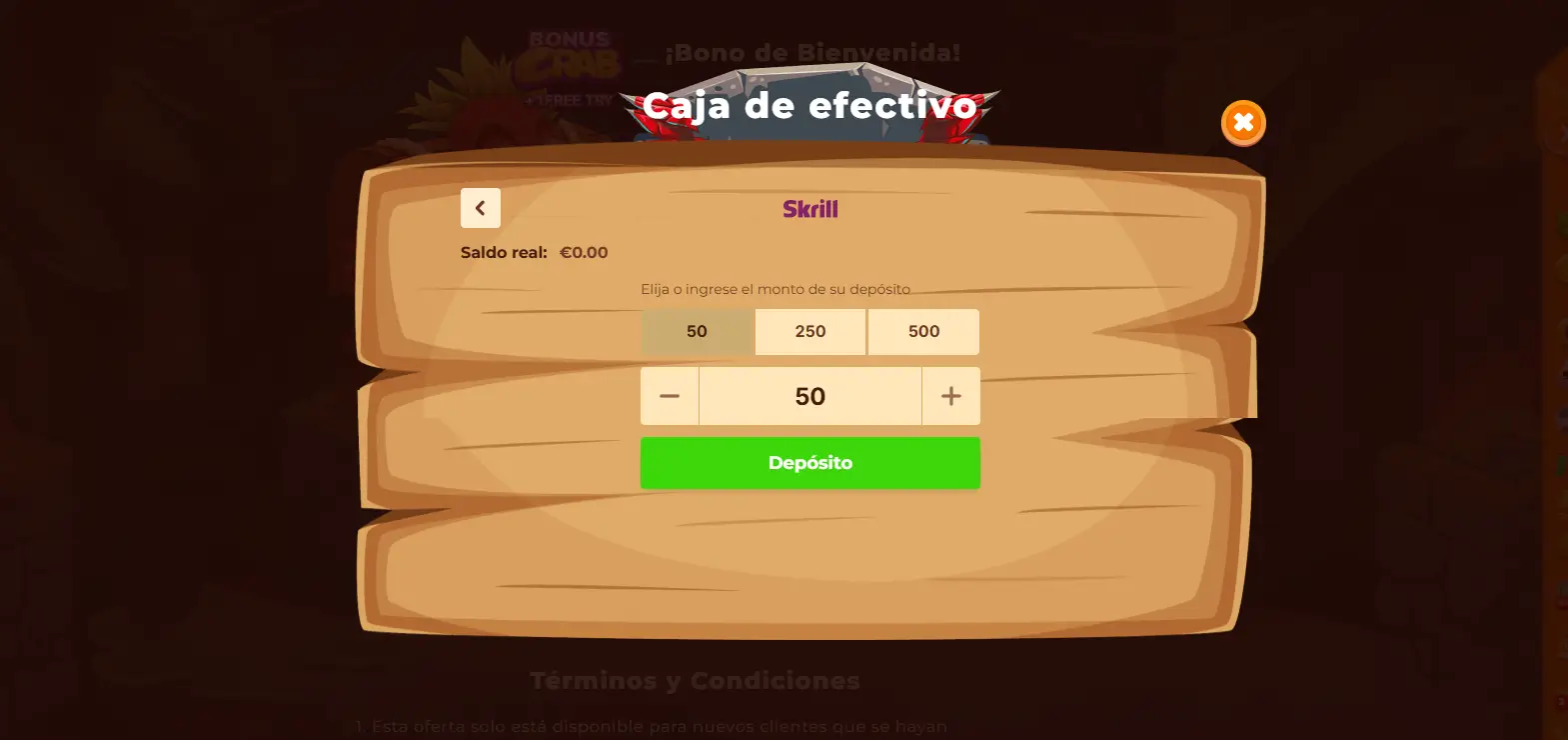 paso 4 usa la misma cuenta para depósitos y retiros