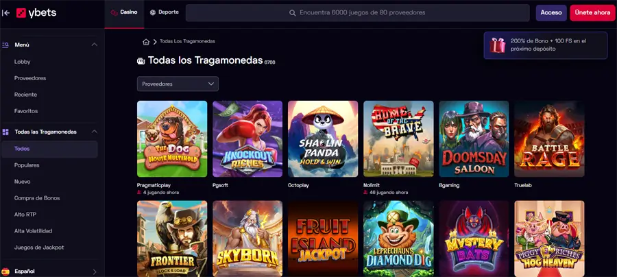 tragamonedas ybets