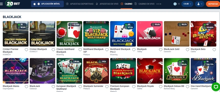 20bet blackjack neosurf