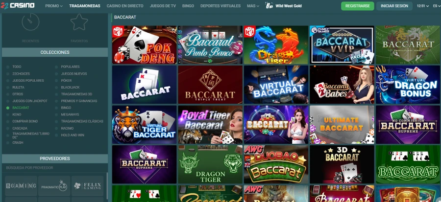 Baccarat 22Casino paysafecard