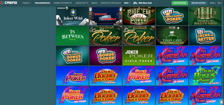 Póker 22Casino paysafecard
