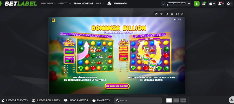 bonanza billion betlabel