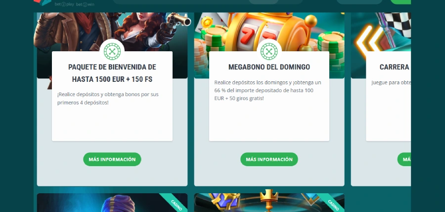bono 20 giros gratis en 22Casino
