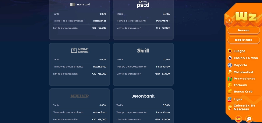 Wazamba casino Neteller