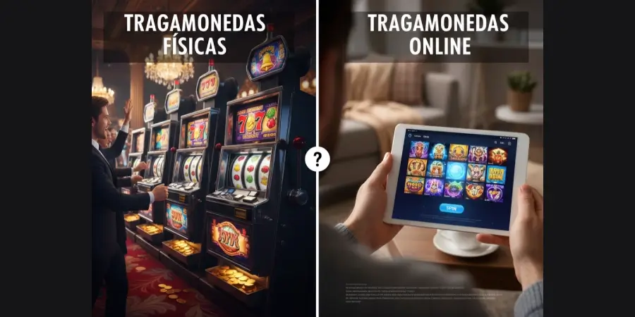 Tragamonedas físicas vs. online