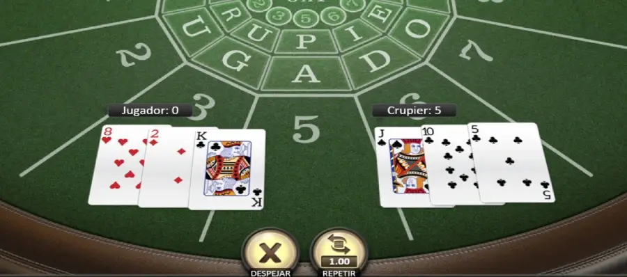 tercera carta baccarat