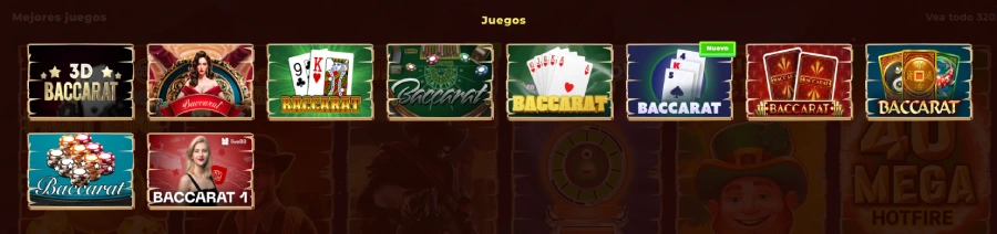 variantes populares del baccarat