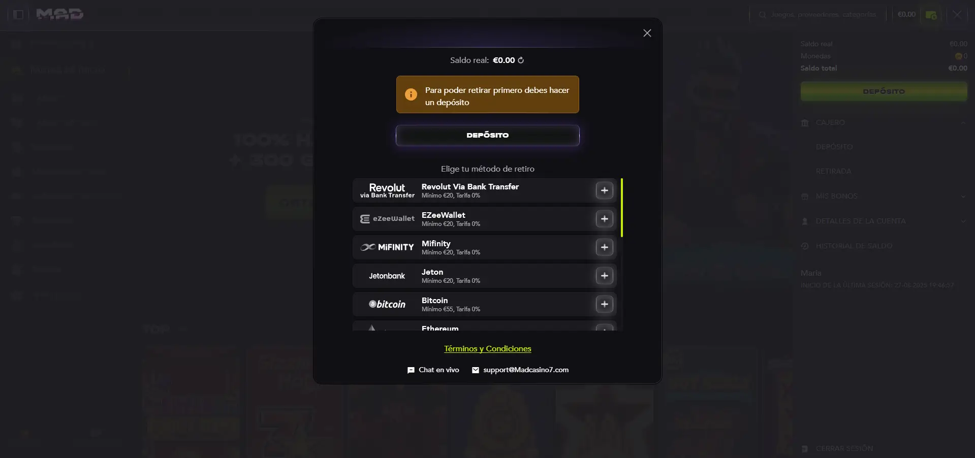 retirar ganancias gpay