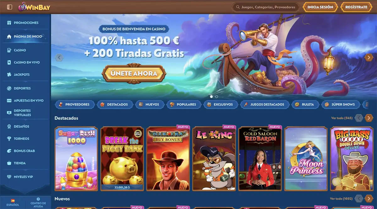 página oficial winbay casino