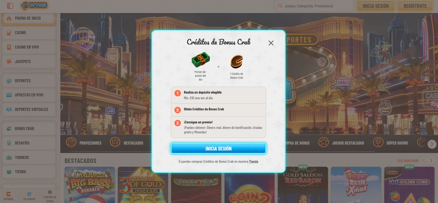 bonus crab wyns